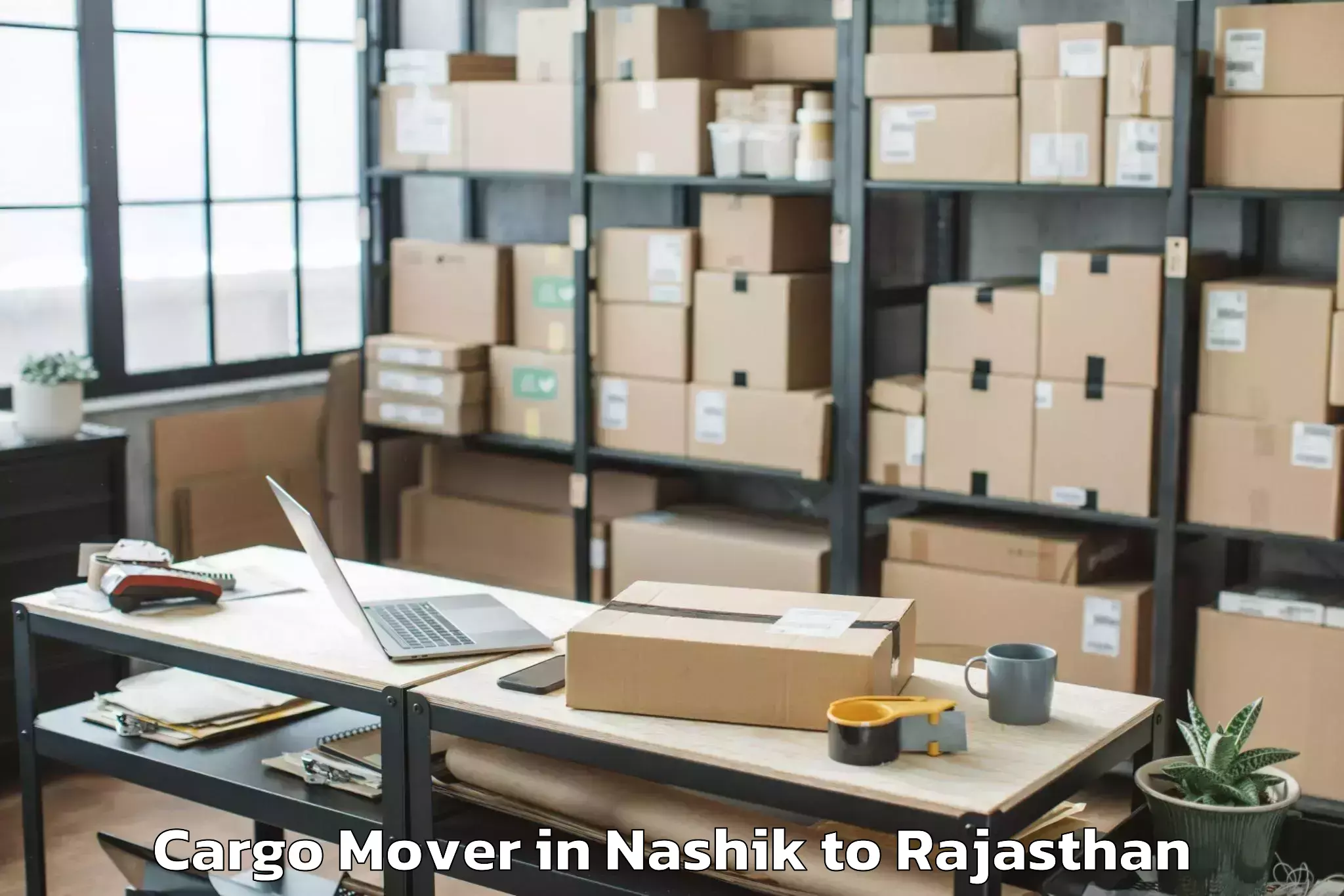 Nashik to Mewar University Chittorgarh Cargo Mover Booking